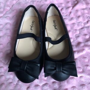 🔴Toddler Black Bow Tie dress shoe